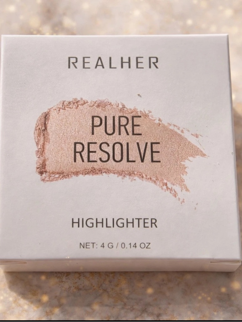 REALHER Highlighter -Pure resolve SOLD OUT Champagne Highlighter NIB - Picture 4 of 4